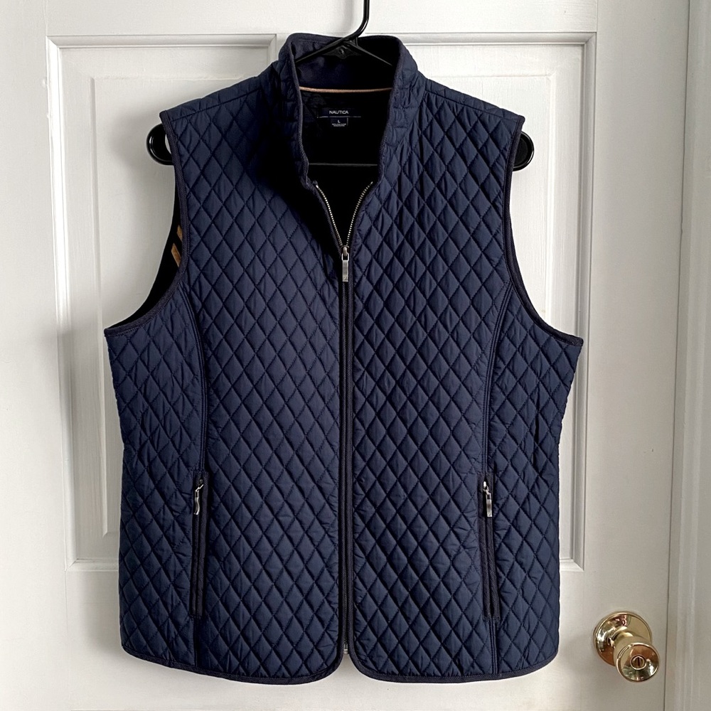 Large Nautica navy vest